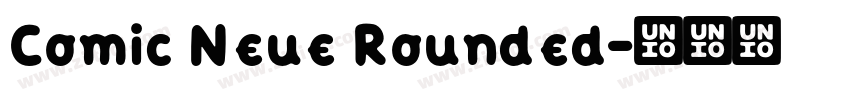 Comic Neue Rounded字体转换